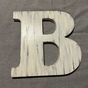 Hand-painted “B” Wall Decor